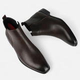 Maison Donati | Men’s Chelsea Boots – Sleek Square-Toe Design