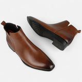 Maison Donati | Men’s Chelsea Boots – Sleek Square-Toe Design