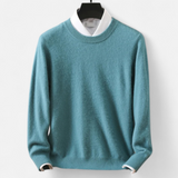 Maison Donati | Men’s Wool Blend Crewneck Sweater – Classic Lightweight Knit