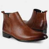 Maison Donati | Men’s Chelsea Boots – Sleek Square-Toe Design
