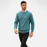 Maison Donati | Men’s Wool Blend Crewneck Sweater – Classic Lightweight Knit