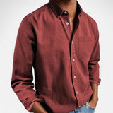 Maison Donati | Men’s Brushed Oxford Shirt – Classic Button-Down Design
