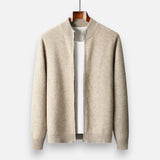 Maison Donati | Men’s Wool Blend Cardigan – Minimalist Open-Front Knit