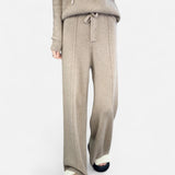 Maison Donati | Women's Wool Knit Wide-Leg Lounge Trousers