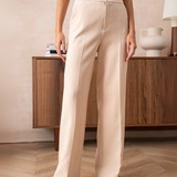 Maison Donati | Tailored Wide-Leg Trousers – High-Waisted Classic Fit