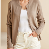 Maison Donati | Zip-Up Knit Cardigan – Slim Fit
