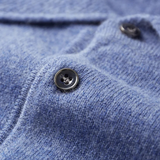 Maison Donati | Men’s Merino Wool Polo Sweater – Lightweight Long Sleeve Knit