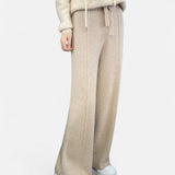 Maison Donati | Women's Wool Knit Wide-Leg Lounge Trousers