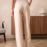 Maison Donati | Tailored Wide-Leg Trousers – High-Waisted Classic Fit