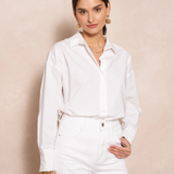 Maison Donati | Notched Collar Shirt – Relaxed Oversized Fit