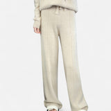 Maison Donati | Women's Wool Knit Wide-Leg Lounge Trousers
