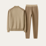 Maison Donati | Cashmere Wool Zip-Up Lounge Set – Bomber Jacket & Drawstring Pants