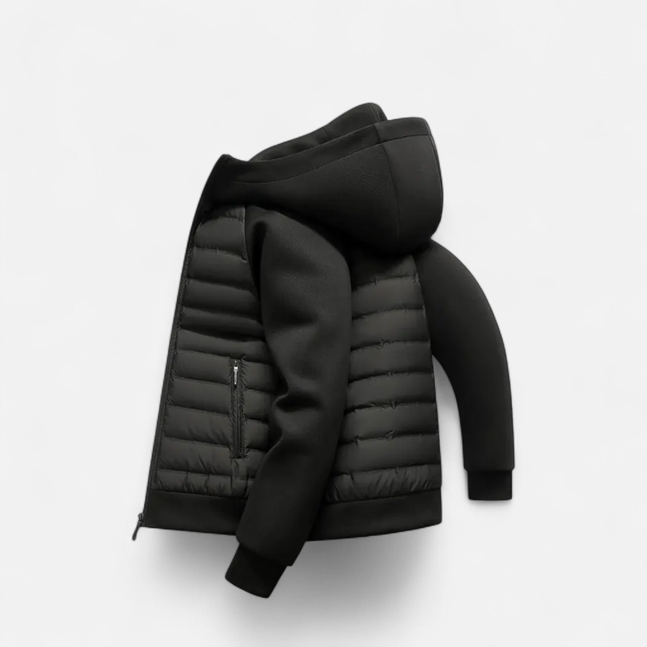 Maison Donati | Men’s Hybrid Hooded Zip-Up Jacket