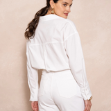 Maison Donati | Notched Collar Shirt – Relaxed Oversized Fit