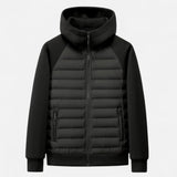 Maison Donati | Men’s Hybrid Hooded Jacket – Lightweight Quilted Zip-Up