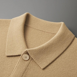 Maison Donati | Men’s Cashmere Wool Jacket – Button-Up with Classic Collar
