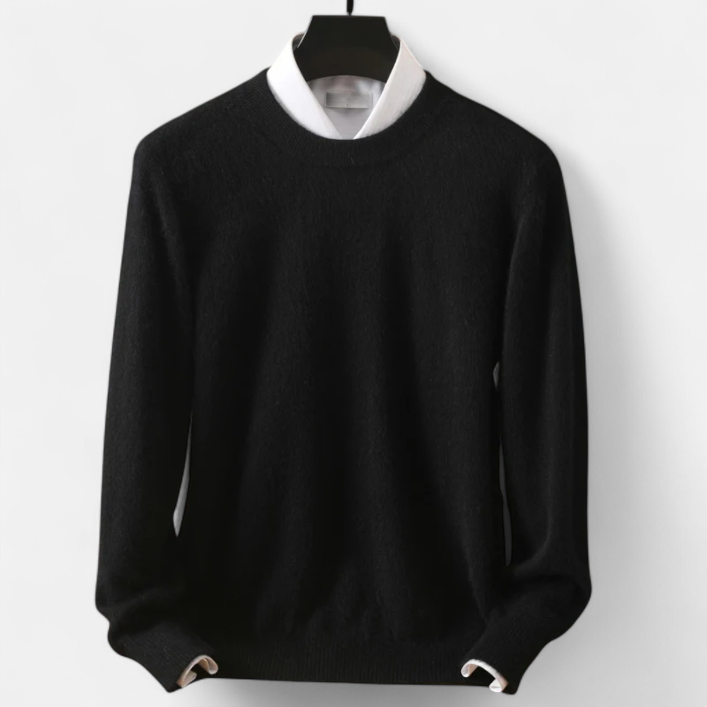 Maison Donati | Men’s Wool Blend Crewneck Sweater – Classic Lightweight Knit