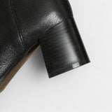 Maison Donati | Chelsea Boots with Pointed Toe and Square Block Heel