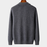 Maison Donati | Men’s Wool Zip Jacket – Minimalist Stand Collar