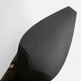 Maison Donati | Chelsea Boots with Pointed Toe and Square Block Heel