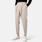 Maison Donati | Men’s Tailored Pleated Trousers – Modern Tapered Fit