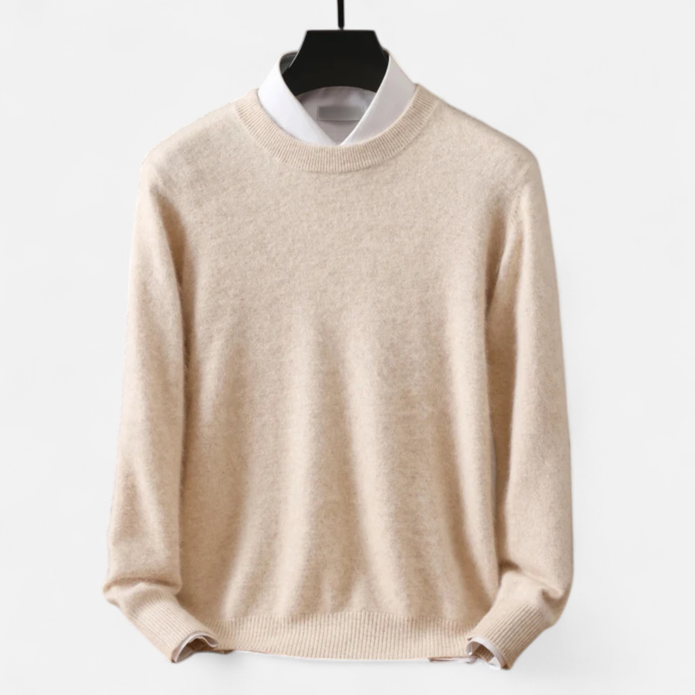 Maison Donati | Men’s Wool Blend Crewneck Sweater – Classic Lightweight Knit