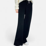 Maison Donati | Women's Wool Knit Wide-Leg Lounge Trousers