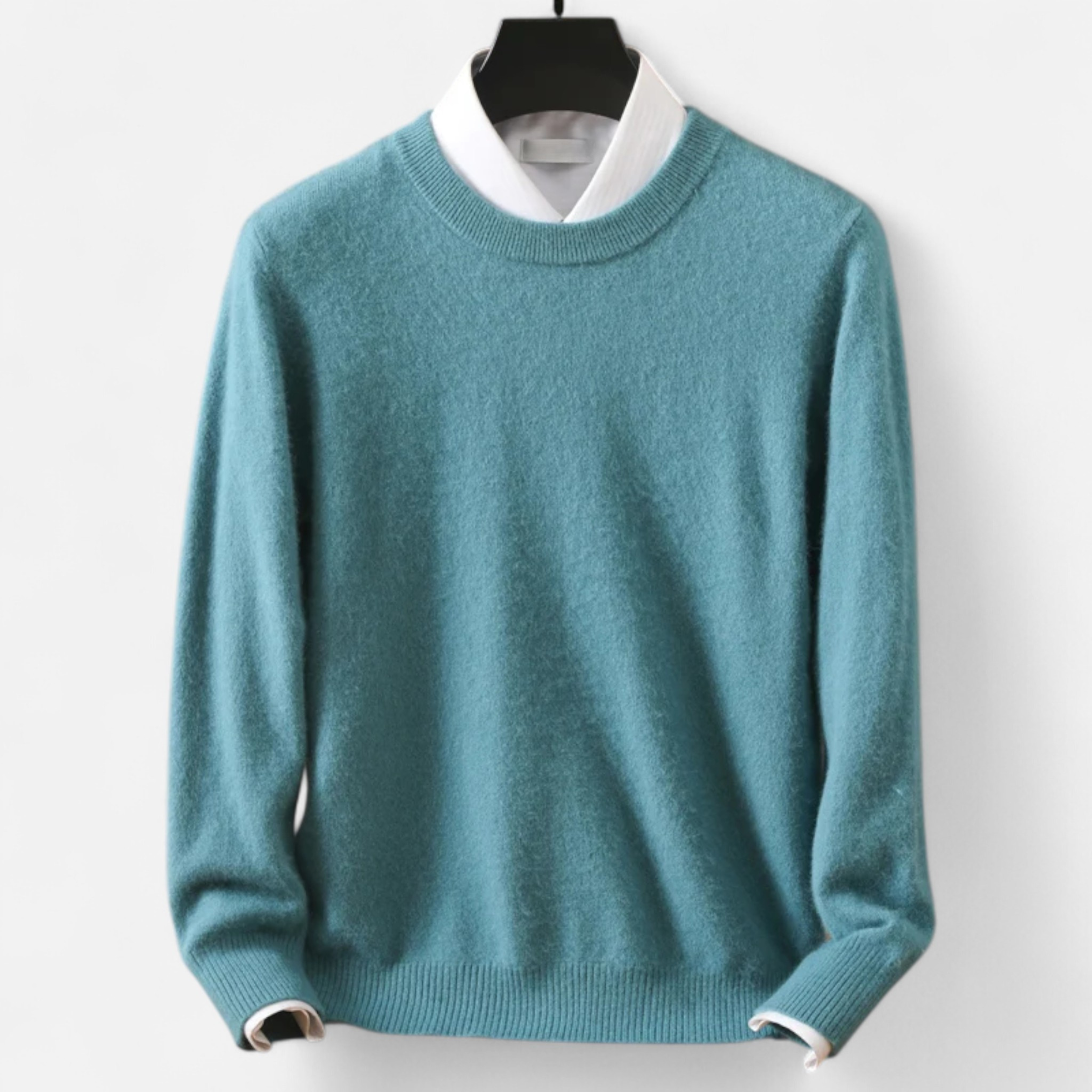 Maison Donati | Men’s Wool Blend Crewneck Sweater – Classic Lightweight Knit
