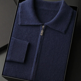 Maison Donati | Men’s Wool Zip Jacket – Minimalist Stand Collar