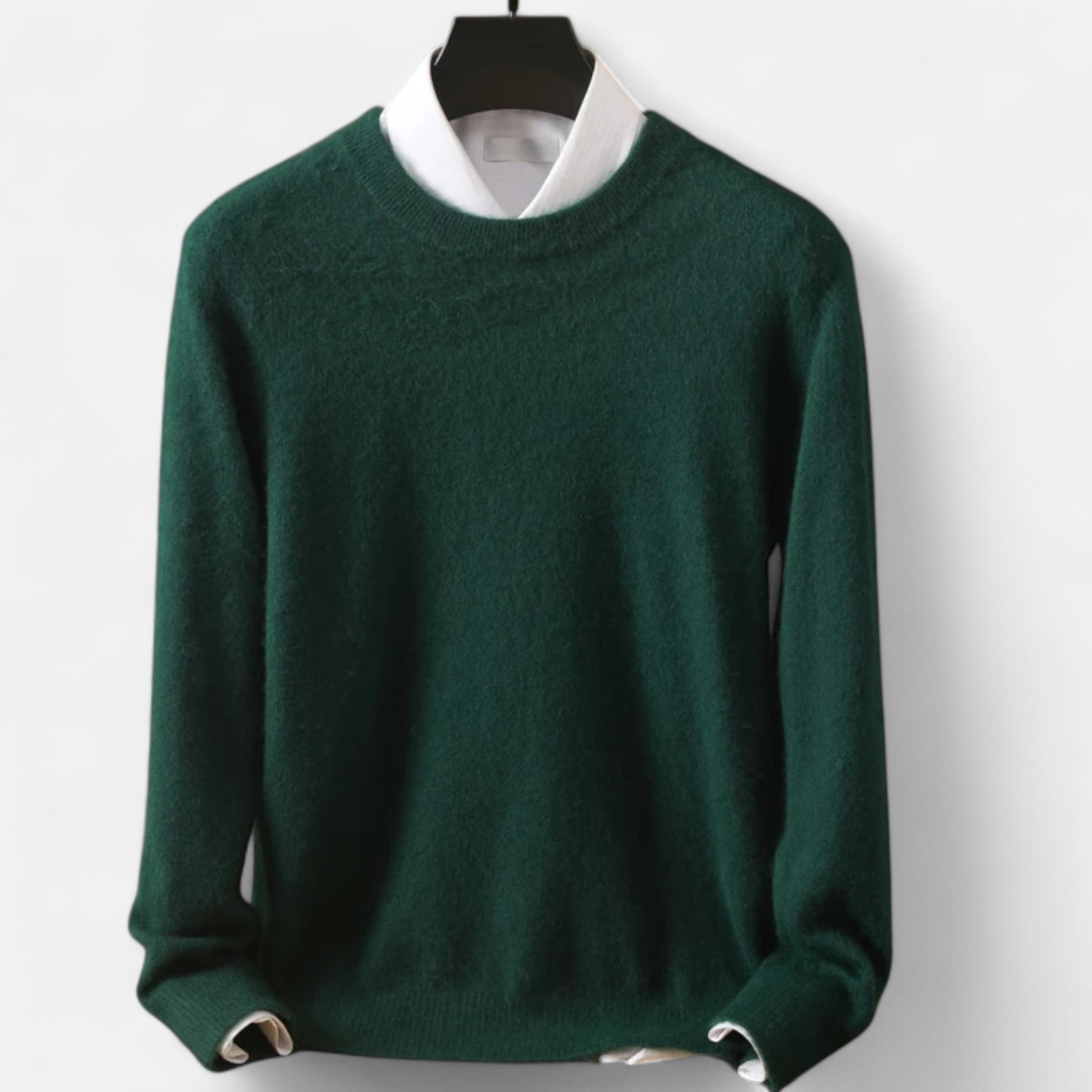 Maison Donati | Men’s Wool Blend Crewneck Sweater – Classic Lightweight Knit