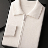Maison Donati | Men’s Wool Zip Jacket – Minimalist Stand Collar