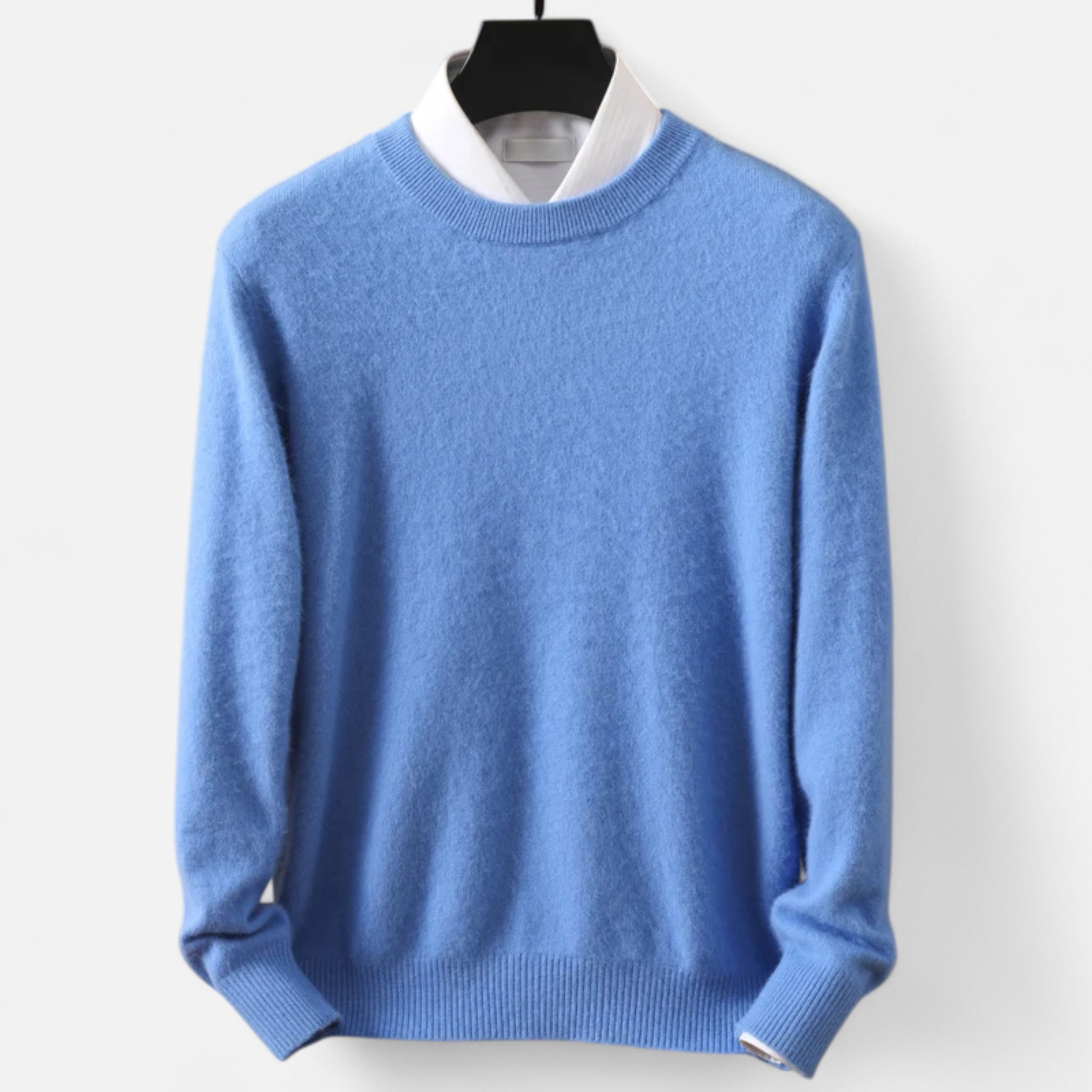Maison Donati | Men’s Wool Blend Crewneck Sweater – Classic Lightweight Knit