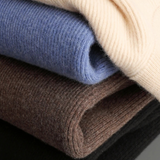 Maison Donati | Men’s Cashmere Wool Full Zip Cardigan – Ribbed Stand Collar