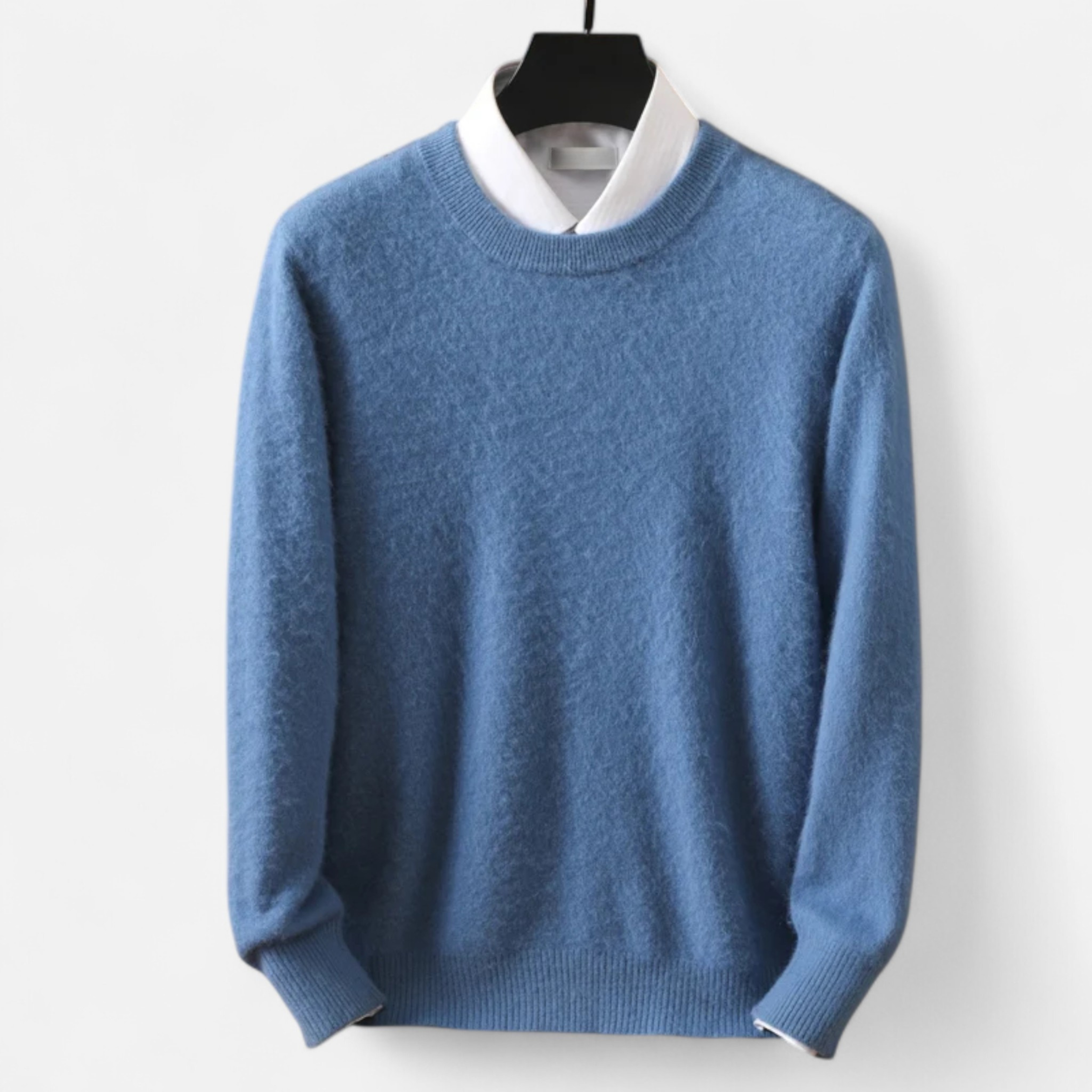 Maison Donati | Men’s Wool Blend Crewneck Sweater – Classic Lightweight Knit
