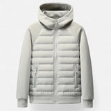 Maison Donati | Men’s Hybrid Hooded Jacket – Lightweight Quilted Zip-Up