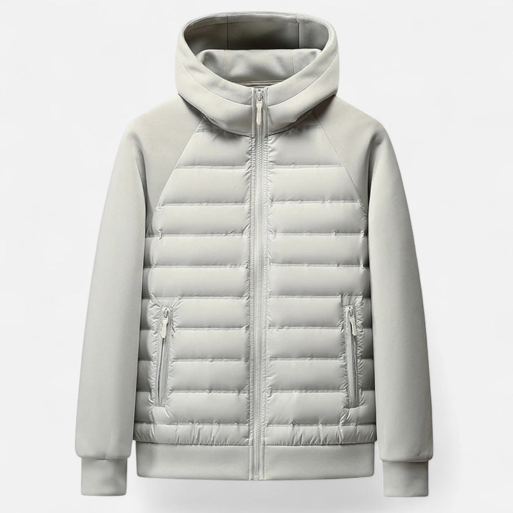 Maison Donati | Men’s Hybrid Hooded Zip-Up Jacket