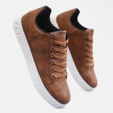 Maison Donati | Men’s Leather Low-Top Sneakers – Minimalist Everyday Design