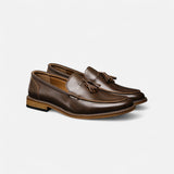 Maison Donati | Men’s Leather Tassel Loafers – Classic Slip-On Design