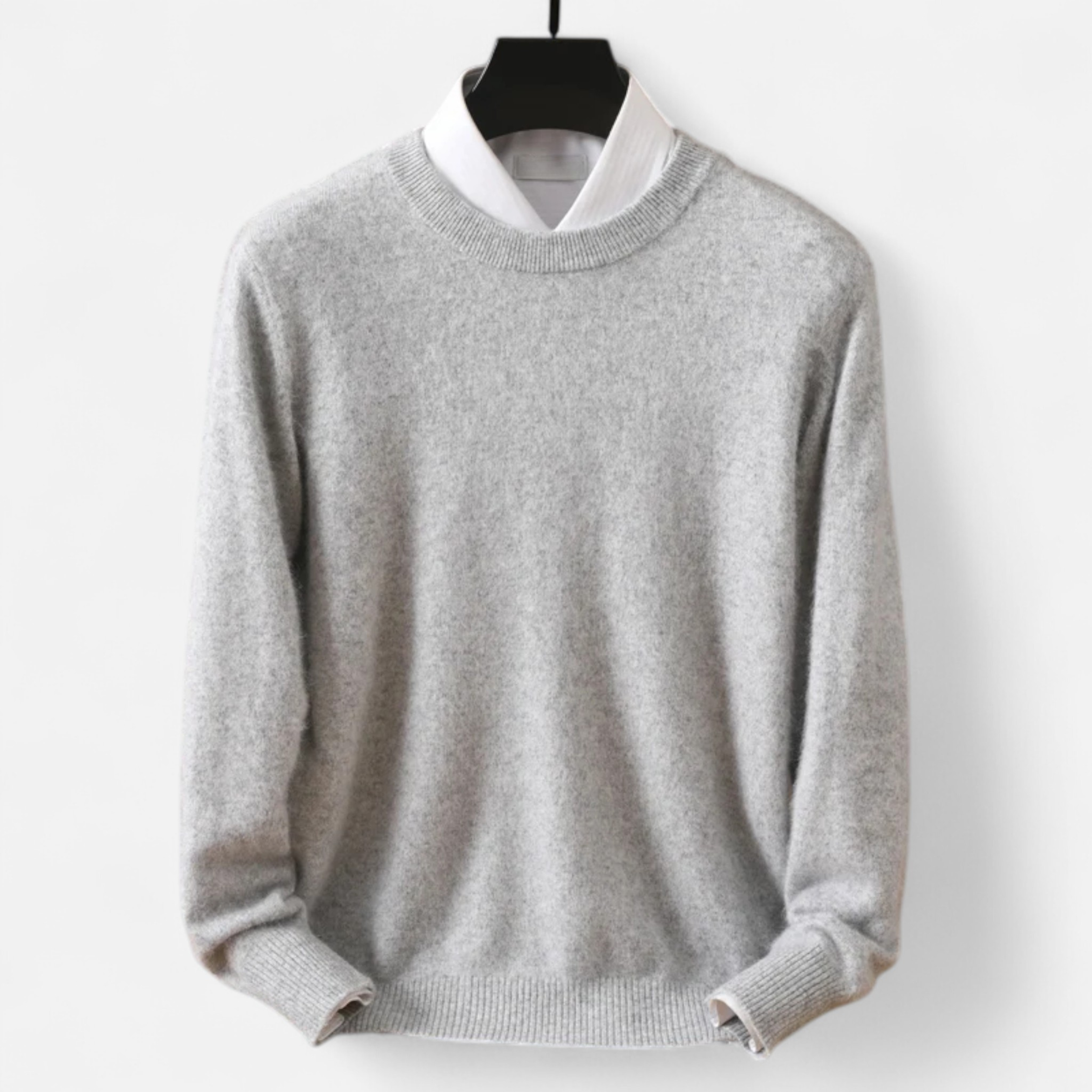 Maison Donati | Men’s Wool Blend Crewneck Sweater – Classic Lightweight Knit