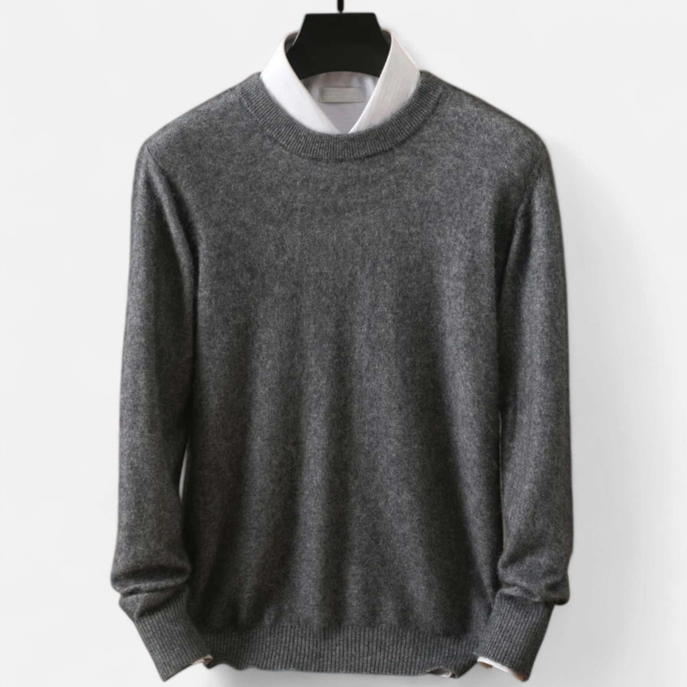 Maison Donati | Men’s Wool Blend Crewneck Sweater – Classic Lightweight Knit