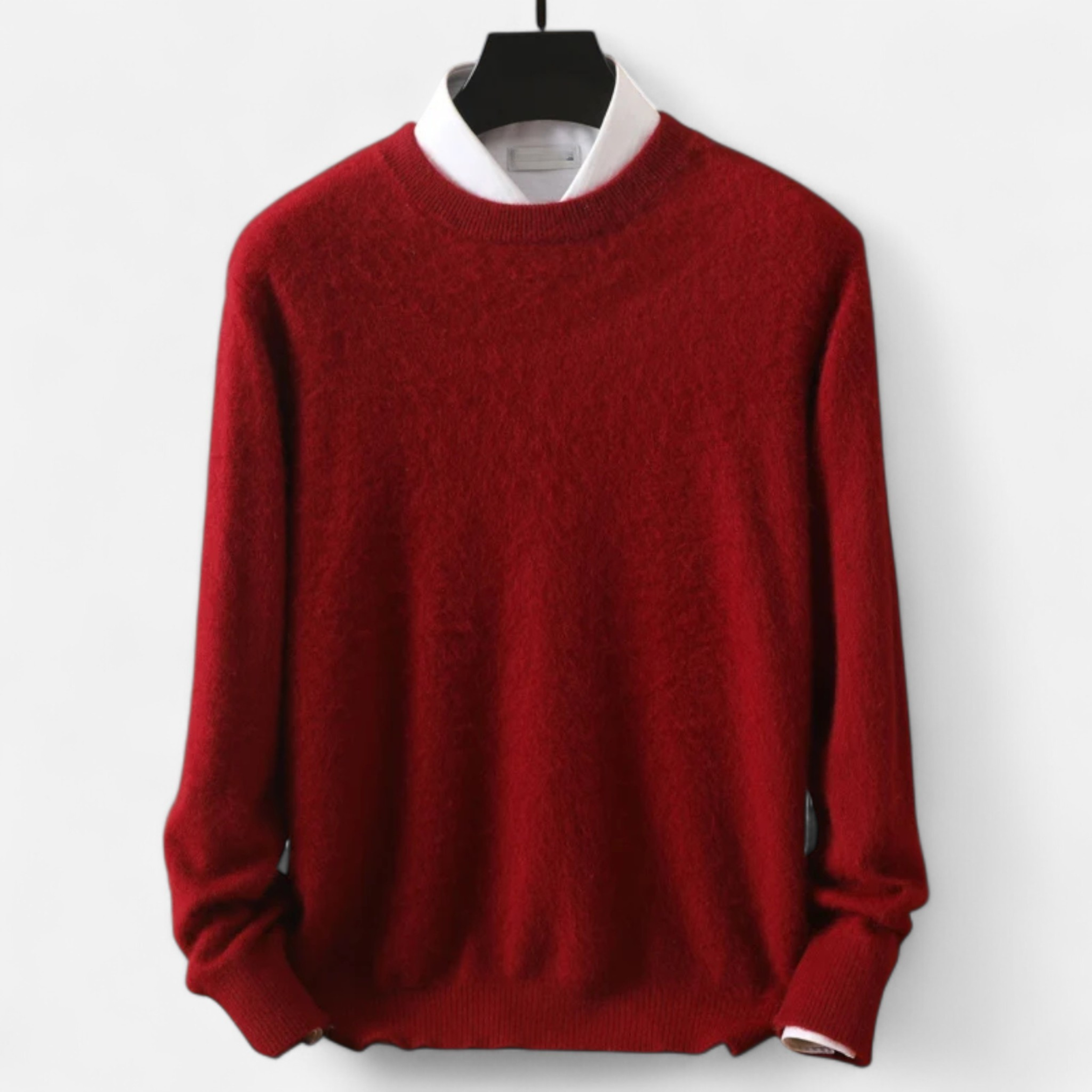 Maison Donati | Men’s Wool Blend Crewneck Sweater – Classic Lightweight Knit