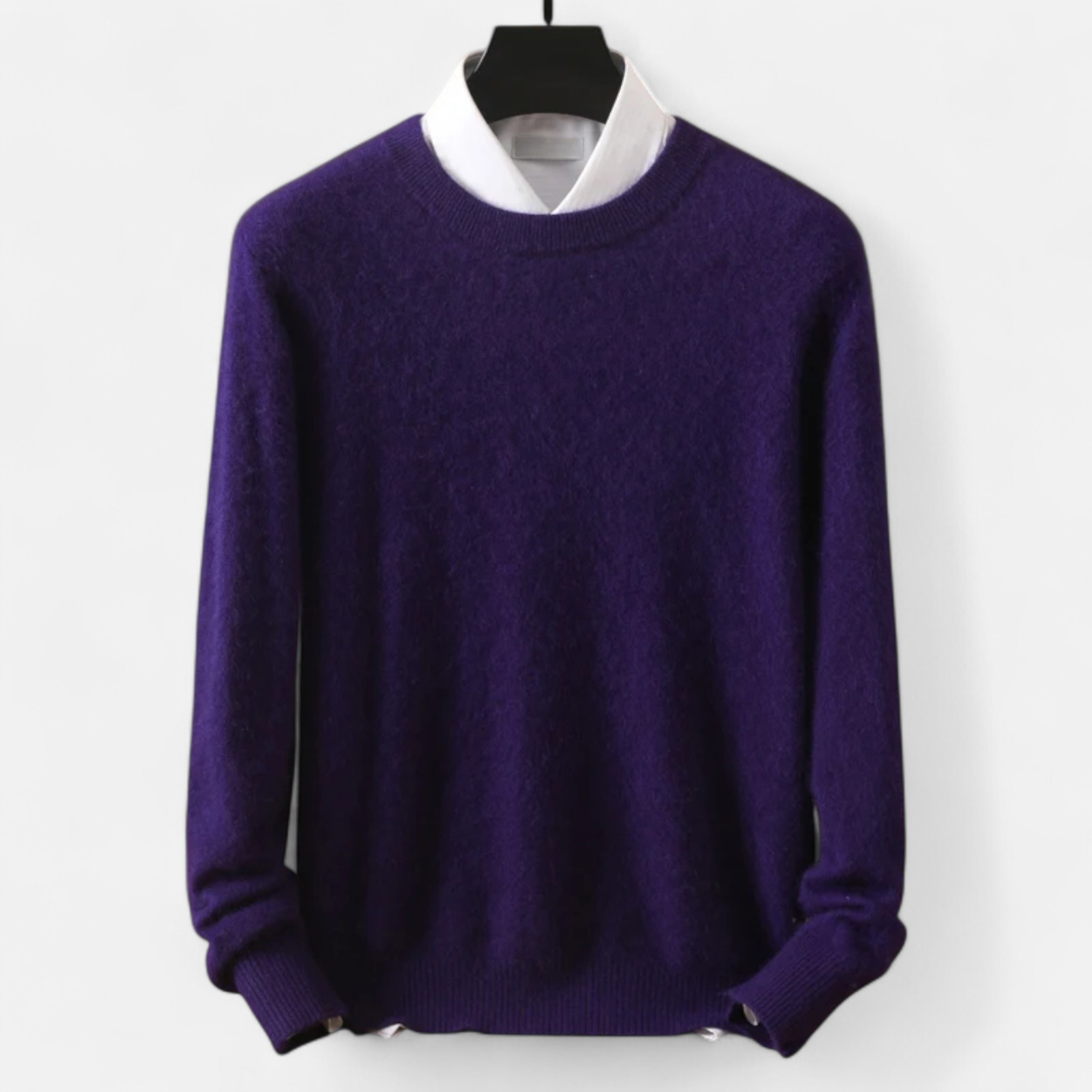 Maison Donati | Men’s Wool Blend Crewneck Sweater – Classic Lightweight Knit