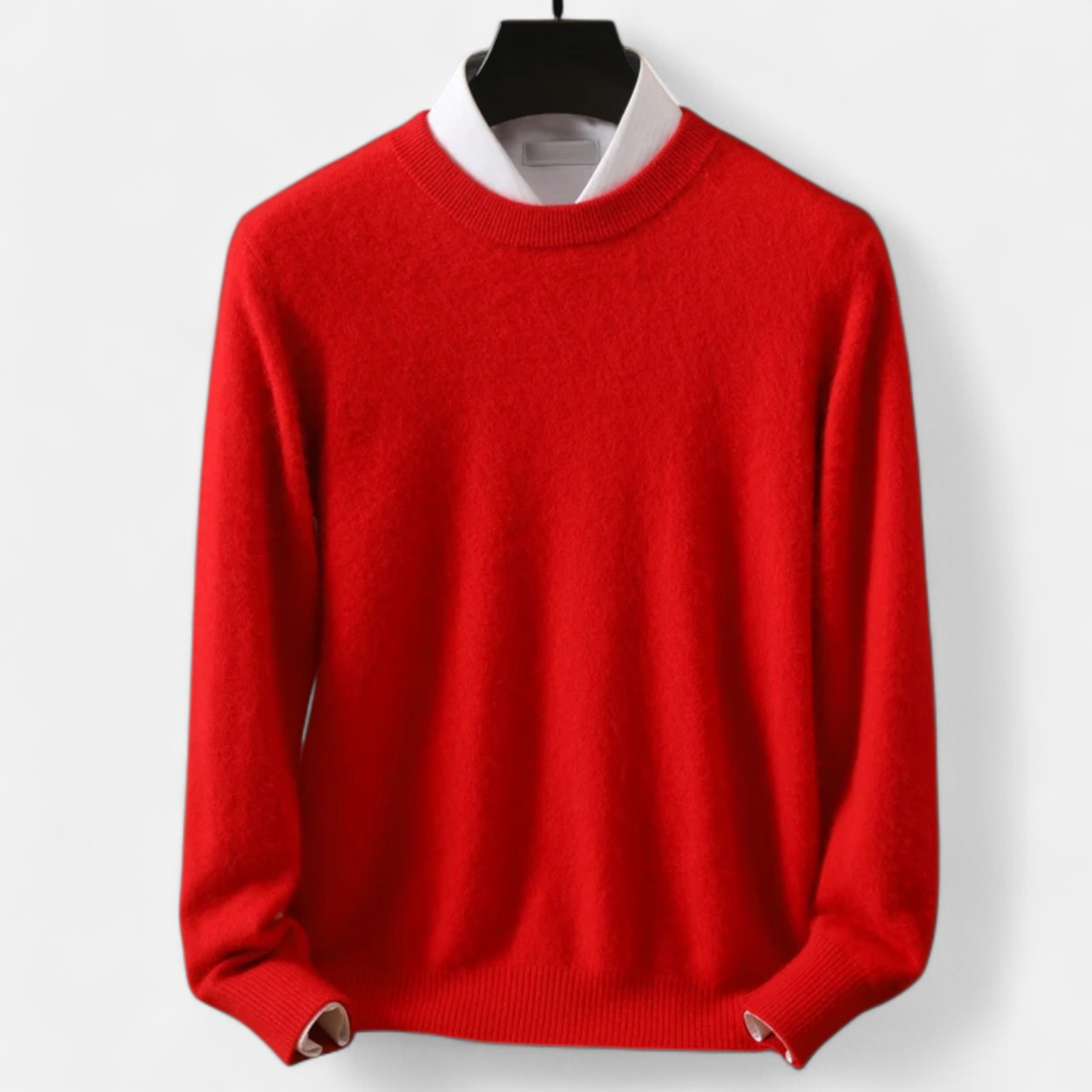 Maison Donati | Men’s Wool Blend Crewneck Sweater – Classic Lightweight Knit