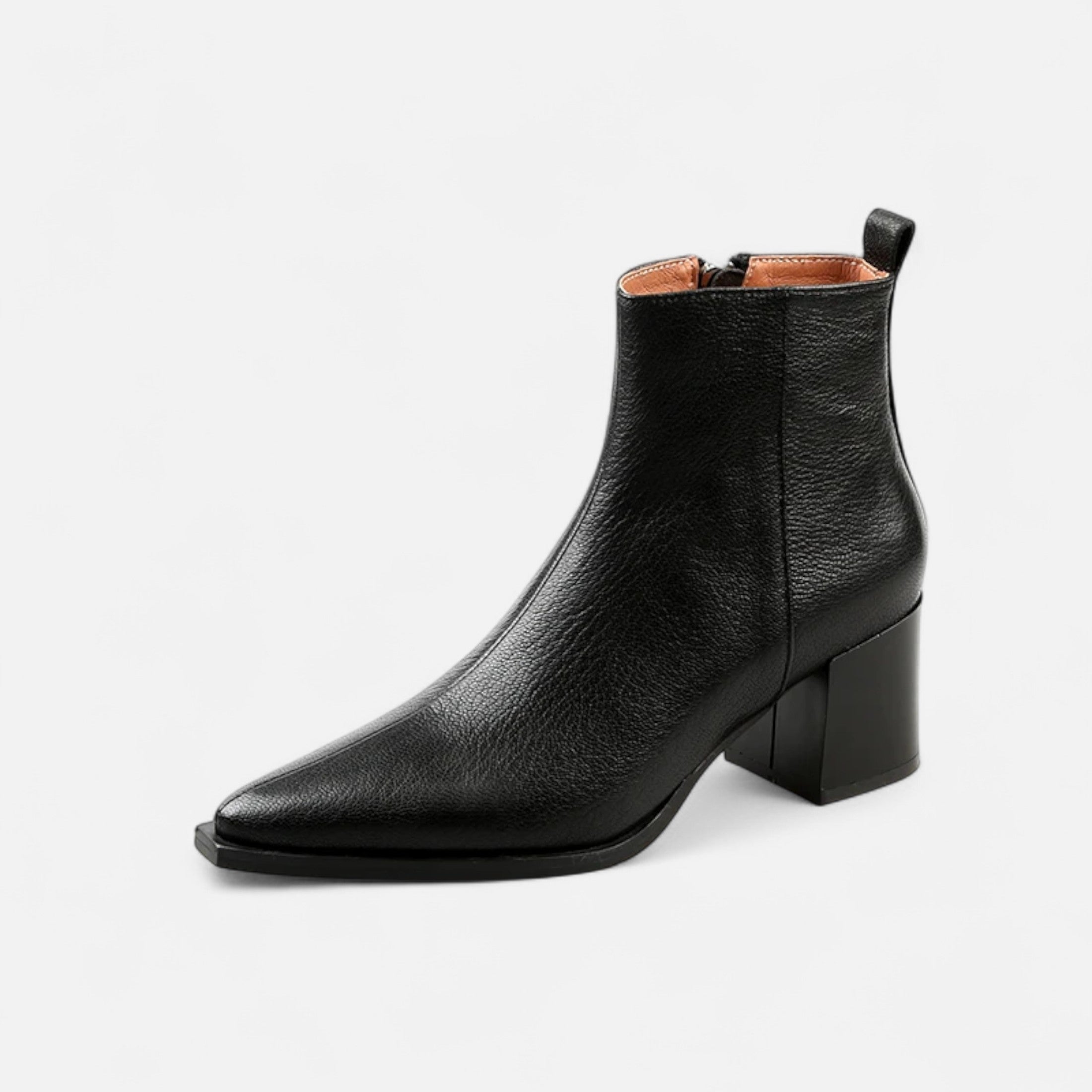 Maison Donati | Chelsea Boots with Pointed Toe and Square Block Heel