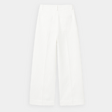 Maison Donati | High-Waisted Wide-Leg Cotton Trousers – Tailored Classic Fit