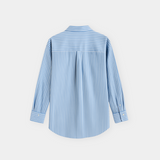 Maison Donati | Notched Collar Shirt – Relaxed Oversized Fit