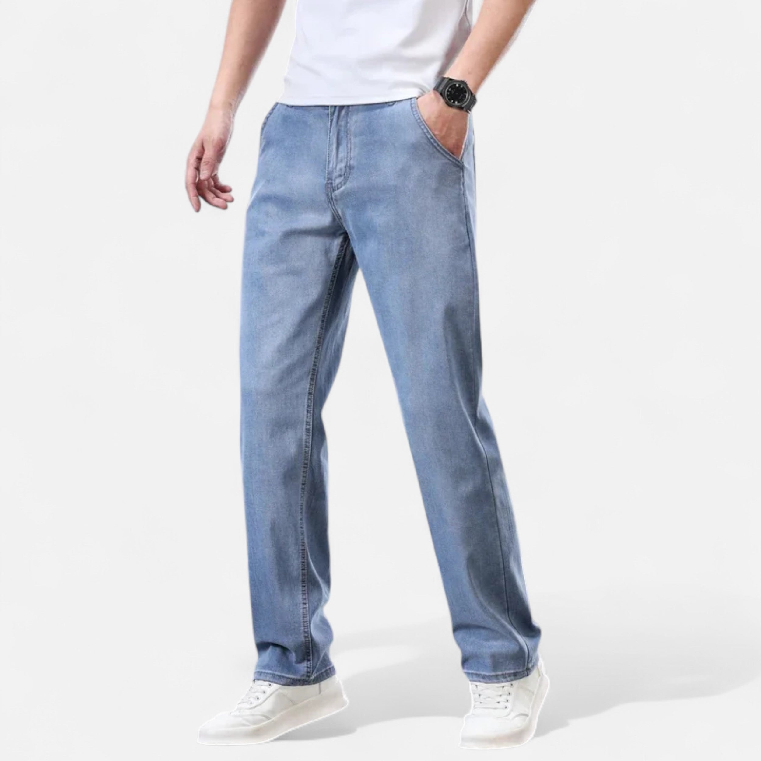 Maison Donati | Men’s Straight-Leg Denim Trousers