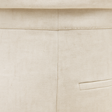 Maison Donati | Linen Blend Wide-Leg Trousers – Tailored High-Waist