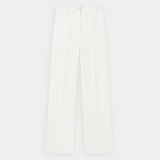 Maison Donati | High-Waisted Pinstripe Trousers – Wide-Leg Tailored Fit