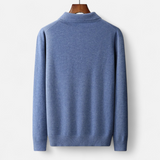 Maison Donati | Men’s Merino Wool Polo Sweater – Lightweight Long Sleeve Knit